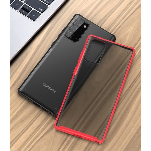 Armor Series Matte PC + TPU Hybrid Cover Til Galaxy Note 20 - Sort Black