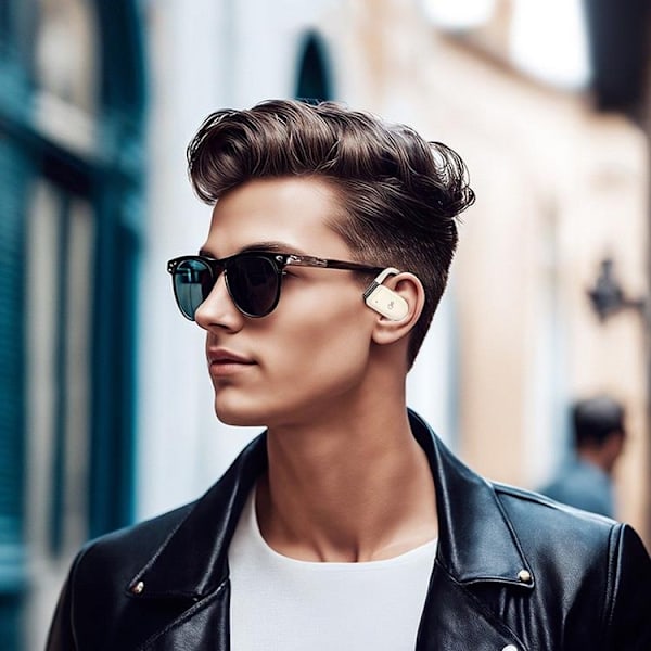 Hoco Trådlösa Hörlurar Bluetooth TWS EA2 - Beige Beige