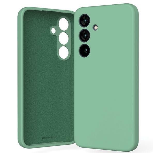 Mercury Telefontaske til Galaxy S24 Silikone - Grøn
