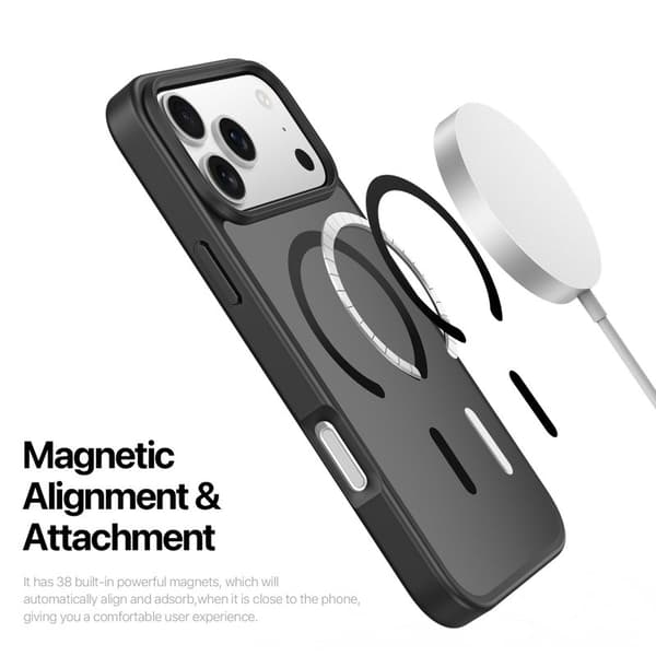 DUX DUCIS Yind Series Mobilskal till iPhone 17 Pro TPU + PC - Svart