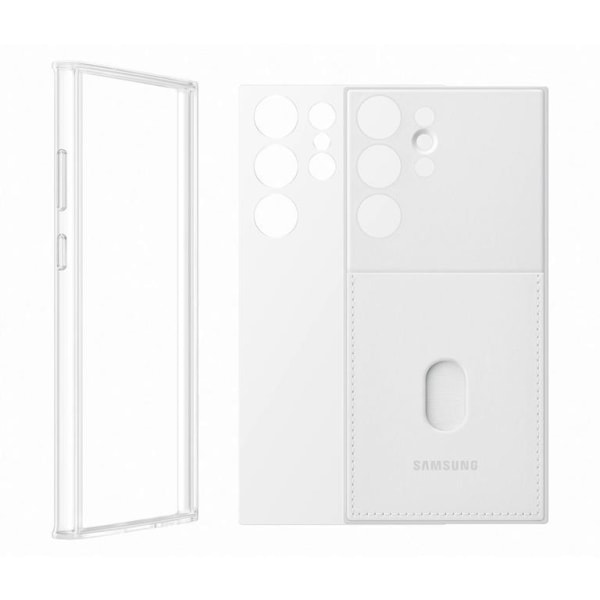 Samsung Galaxy S23 Ultra Shell Rammecover - Hvid