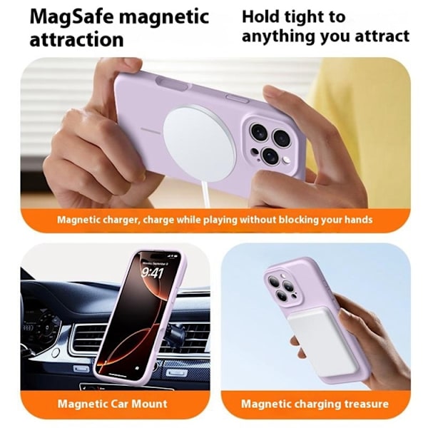 Mobilskal till iPhone 16 Pro Max Magafe med Camera Touch Control - Rosa Rosa
