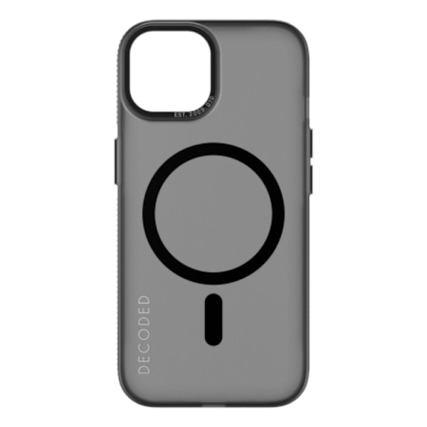 Decoded iPhone 15 Mobilskal Magsafe - Ice Svart Svart