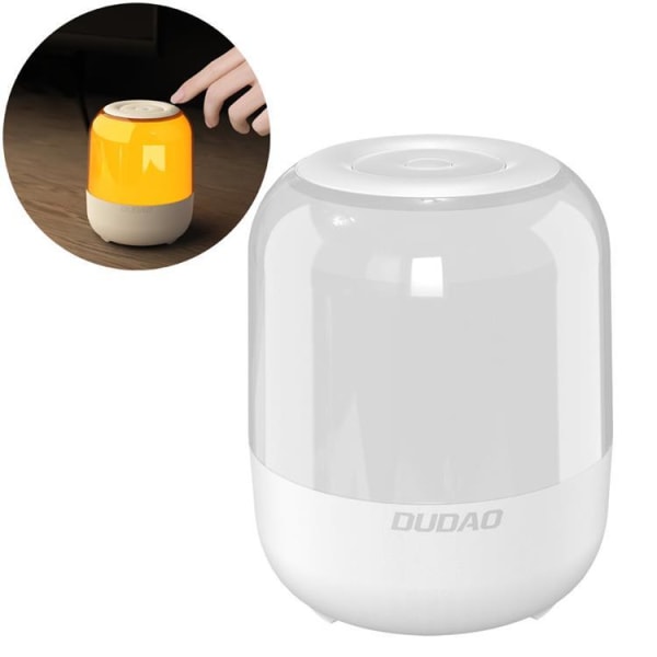 Dudao Wireless Bluetooth 5.0 RGB Kaiutin 5W 1200mAh - Valkoinen White