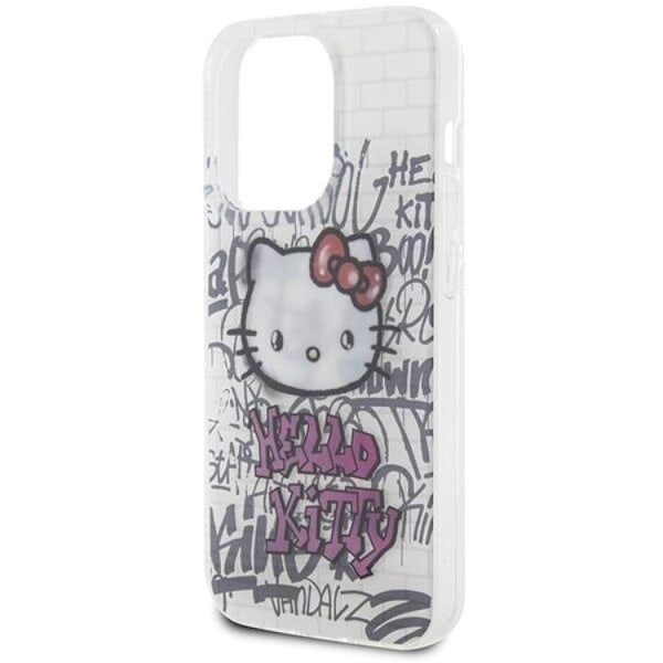 Hello Kitty iPhone 14 Pro Max Mobilskal IML Kitty On Bricks Graffiti