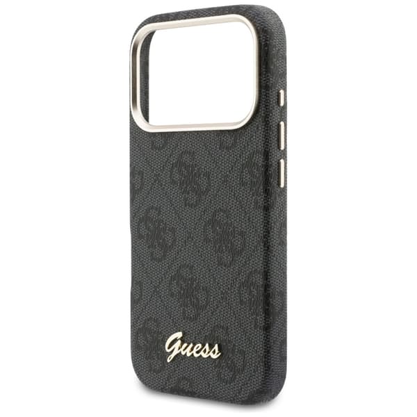 Guess telefontaske til iPhone 17 Pro MagSafe 4G Script - Sort Svart