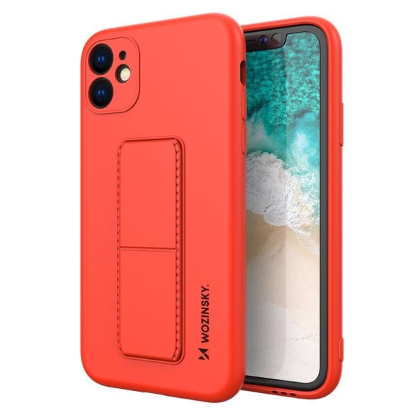 Wozinsky Kickstand Silikone Cover iPhone 12 - Rød Red