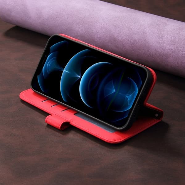 Oppo Find X9 Pro 5G Kortfack Plånboksfodral Konstläder - Röd