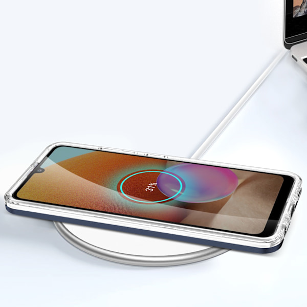 Galaxy A32 5G Skal Clear 3in1 - Blå Blå