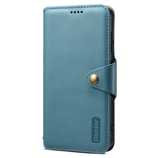 DENIOR Samsung Galaxy S24 Plus Plånboksfodral Konstläder Blå