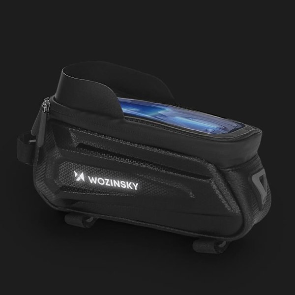 Wozinsky Cykelrametaske 1.7L Telefondæksel - Sort