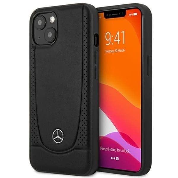 Mercedes iPhone 15 Plus Mobilskal Læder Urban - Sort Black