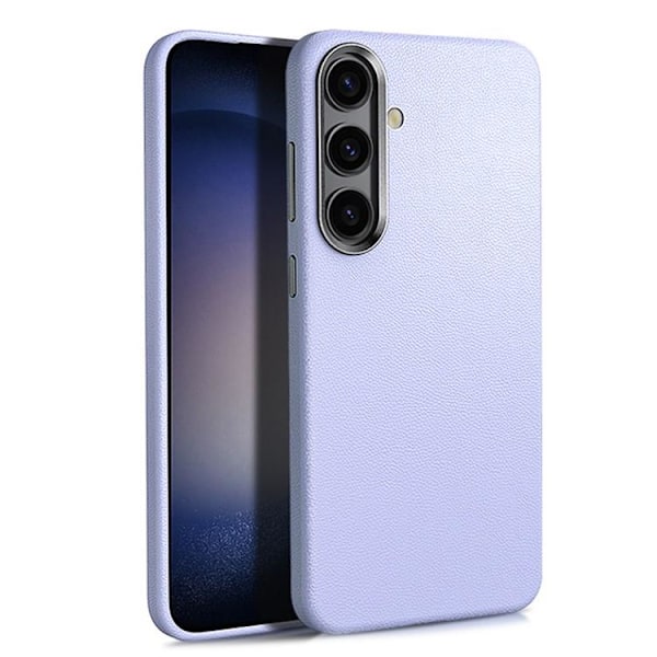 Galaxy S24 Plus Mobilskal Läder Shockproof Silikon - Lila