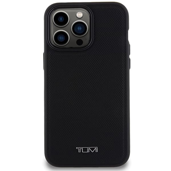 Tumi telefontaske til iPhone 15 Pro Max MagSafe læder ballistisk mønster