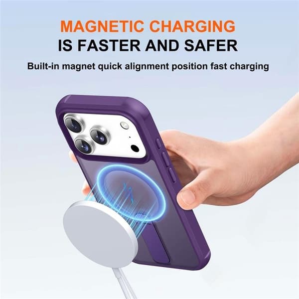 Mobilskal till iPhone 17 Pro MagSafe Kickstand - Lila