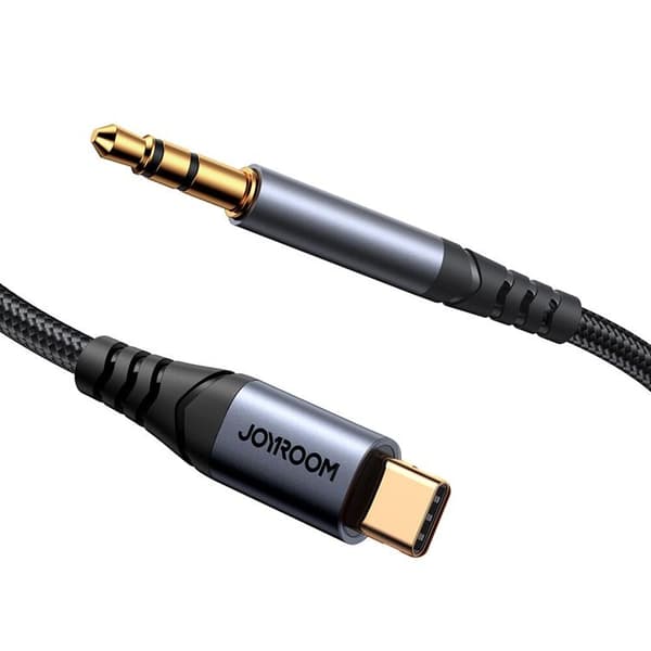 Joyroom USB-C Lydkabel AUX 3,5 mm minijack 1,2m - Sort Black