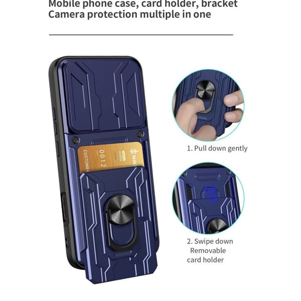 Mobilskal till Oppo Find X9 Pro 5G Plast Kickstand - Blå