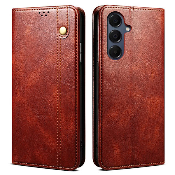 Plånboksfodral för Samsung Galaxy S26 Plus Konstläder Stativ - Brun
