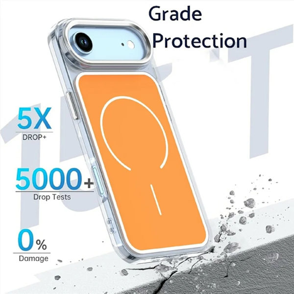 Mobilskal till iPhone Air Magsafe Electroplated - Vit Vit