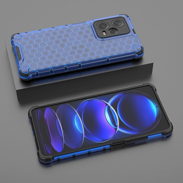 Xiaomi Redmi Note 12 Pro Plus Mobilskal Hybrid Honeycomb - Blå