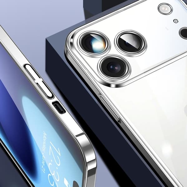 SULADA JINGJIA Mobilskal till iPhone 17 Pro Max Hård PC Klart Silver