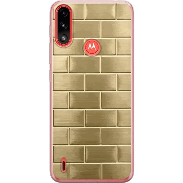 Mobilskal till Motorola Moto E7 Power med Gyllene Murstenar