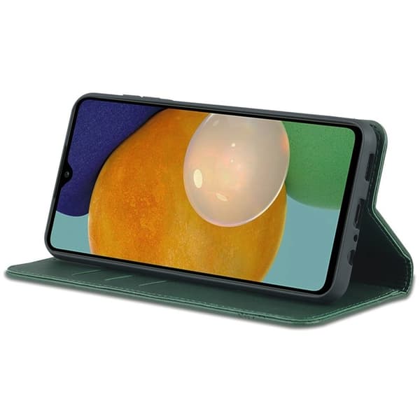 AZNS Samsung Galaxy A14 5G Plånboksfodral Konstläder - Grön