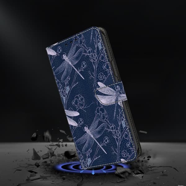 Samsung Galaxy S26 Plus Plånboksfodral Konstläder Flip Ställ - Dragonfly