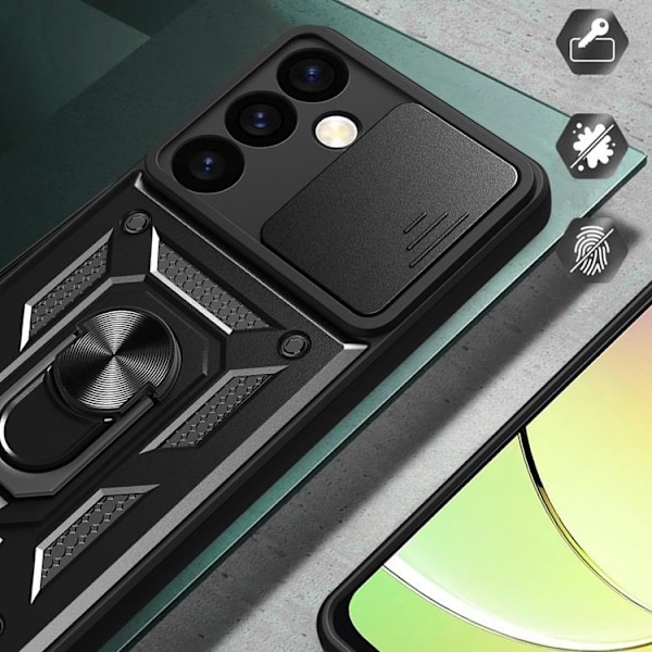 Galaxy S24 Plus Mobilskal Hybrid Armor Camshield - Svart Svart