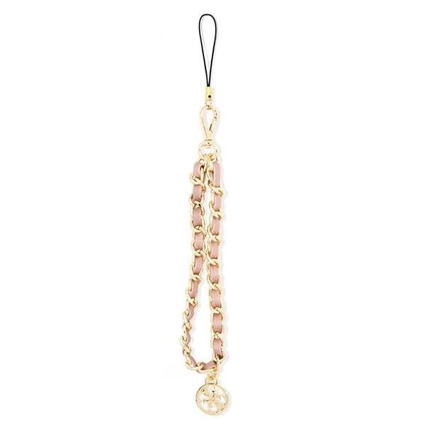 Guess Telefonrem Kæde Metal 4G Charm - Lyserød Rosa