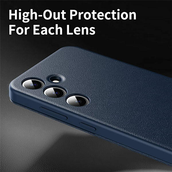 Galaxy A56 5G Plånboksfodral View Window Konstläder - Blå Blå