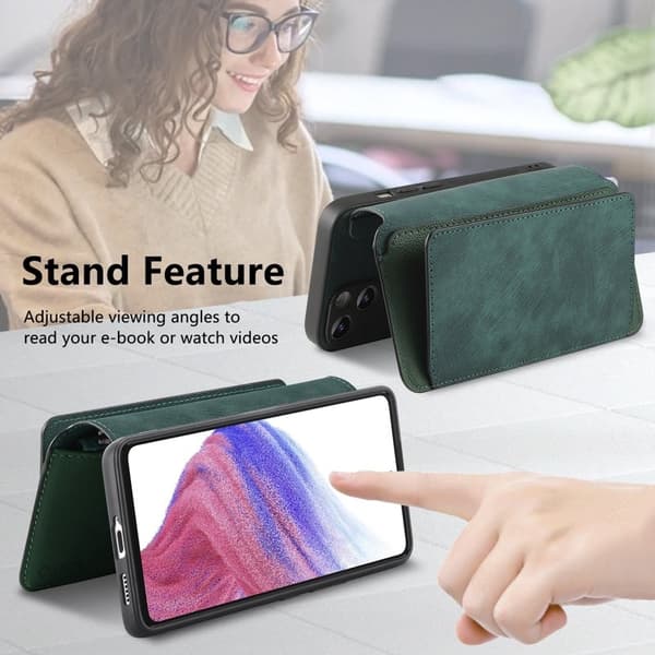 CASENEO Google Pixel 9a Plånboksfodral MW-02 Konstläder - Grön