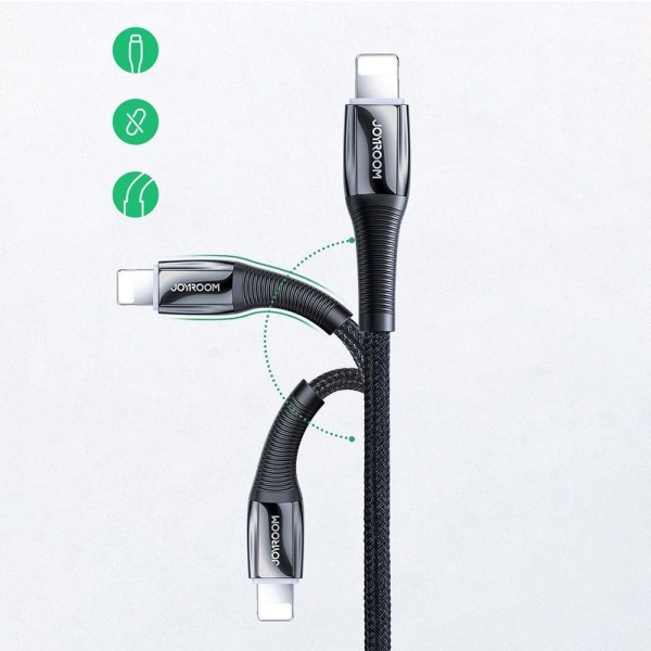 Joyroom Lightning -kaapeli USB-C 20W 2,4A 1,2m - punainen Red