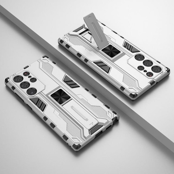 ShockProof Kickstand Skal Galaxy S22 - Vit Vit