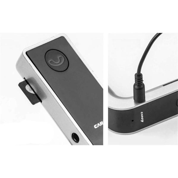 Bil Bluetooth MP3-Spelare FM-Sändare USB-Billaddare G7 - Silver Silver