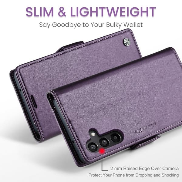 CASEME Plånboksfodral Konstläder för Samsung Galaxy A16 5G - Lila