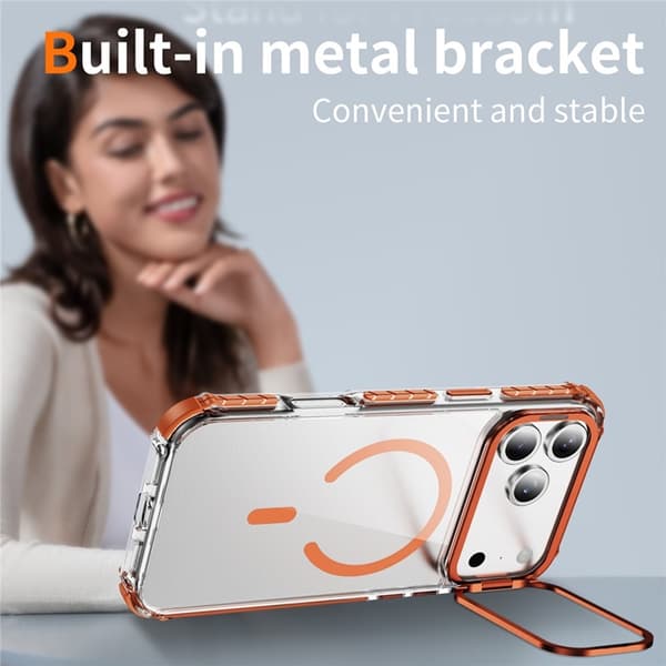 Mobilskal till iPhone 17 Pro Max MagSafe Kickstand - Orange Orange