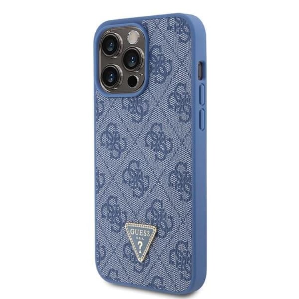 Guess iPhone 15 Pro Max -puhelinkuori 4G Triangle Strass - Sininen