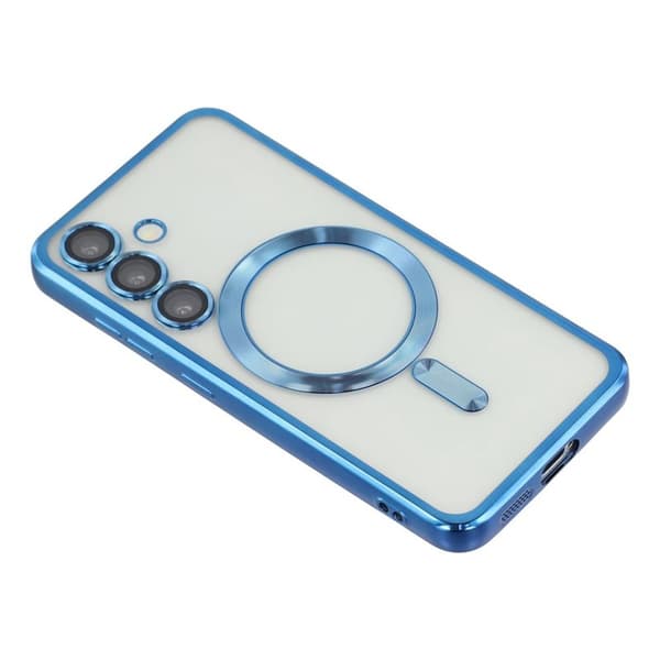 Mobilskal för Samsung Galaxy S26 Magnetiskt TPU + Glaslins Skydd - Mörkblå