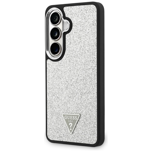 Guess Mobilskal För Galaxy S26 MagSafe Fixed Glitter Triangle - Silver Silver
