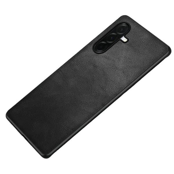 Mobilskal för Samsung Galaxy S26 Retro Konstläder PC + TPU - Svart