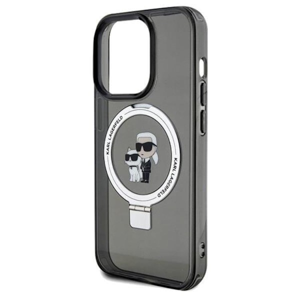 Karl Lagerfeld iPhone 13 Pro Max Mobilskal MagSafe Ringställ Svart
