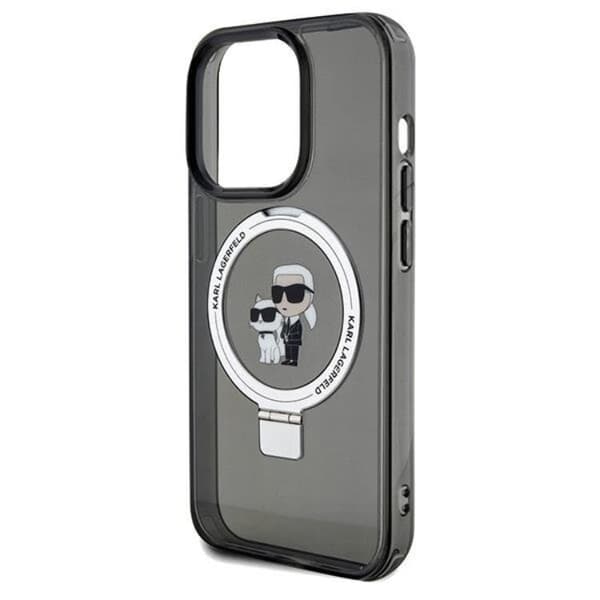 Karl Lagerfeld Mobilskal till iPhone 13 Pro Max MagSafe Ringställ Svart