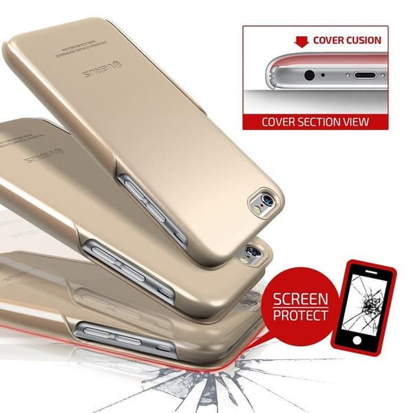 Verus Slim Slide Skal till Apple iPhone 6 / 6S  - Gold Guld