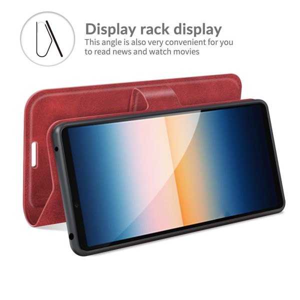 Flip Folio Plånboksfodral Sony Xperia 10 III - Röd Röd