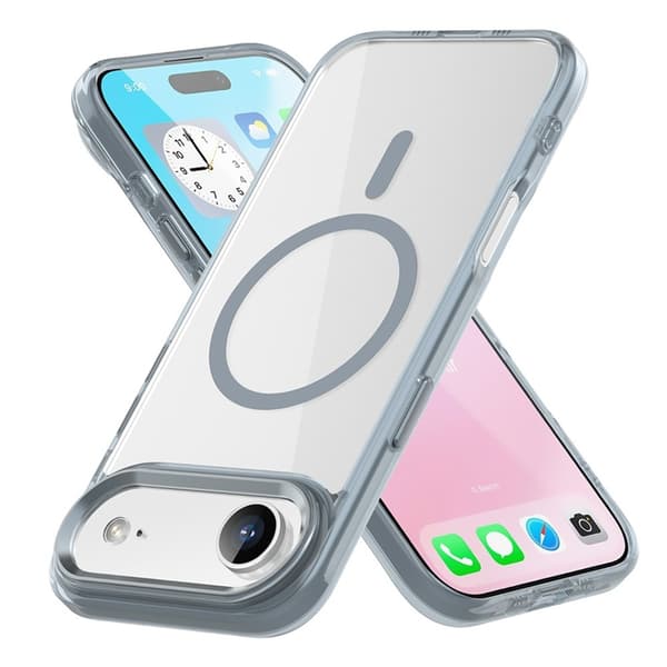 Mobilskal till iPhone Air MagSafe TPU+PC Transparent - Titangrå Grå