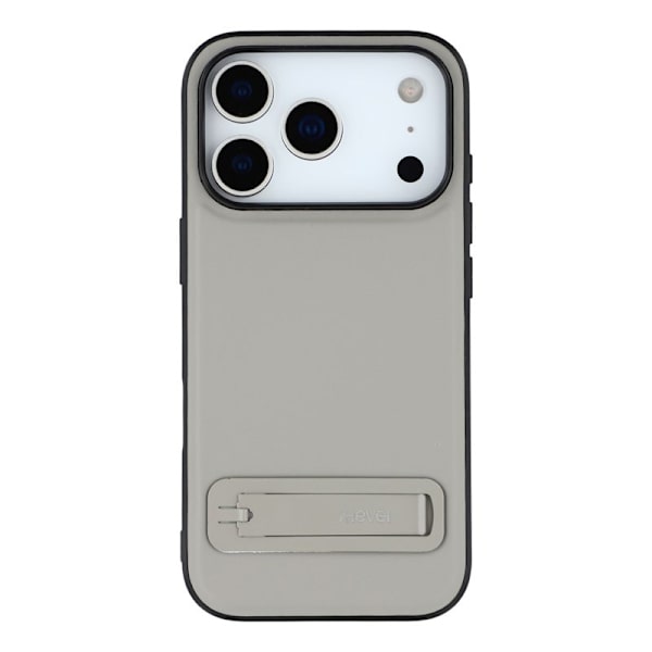 X-LEVEL Mobilskal till iPhone 17 Pro Max Läder PC TPU Grå