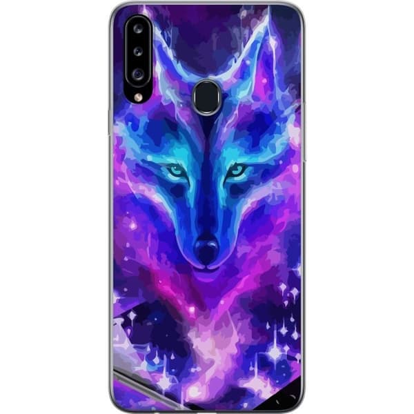 Mobilcover til Samsung Galaxy A20s med Neon Ulv