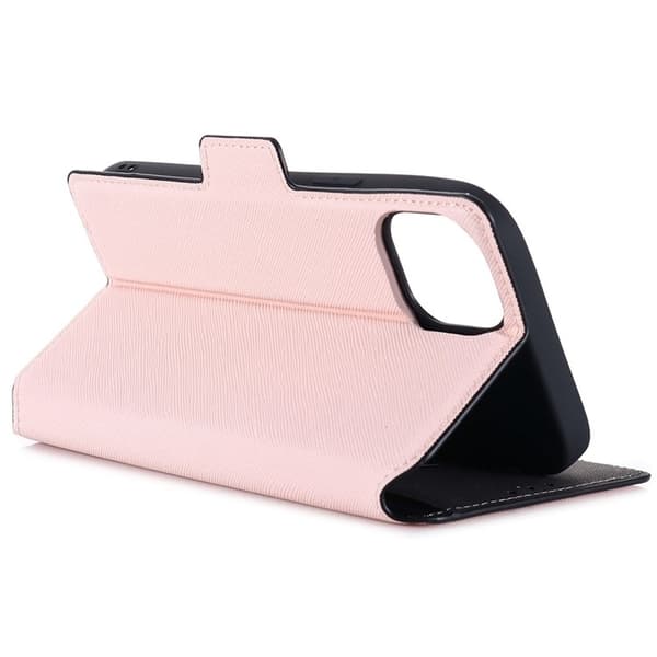 MUXMA iPhone 14 Pro Pungecover Cross Texture - Rosa Rosa