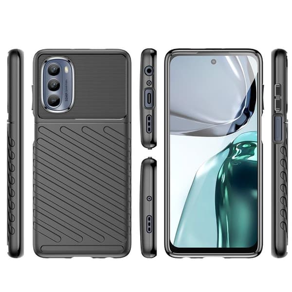 Motorola Moto G62 5G Taske Thunder Silikone Armor - Sort Black